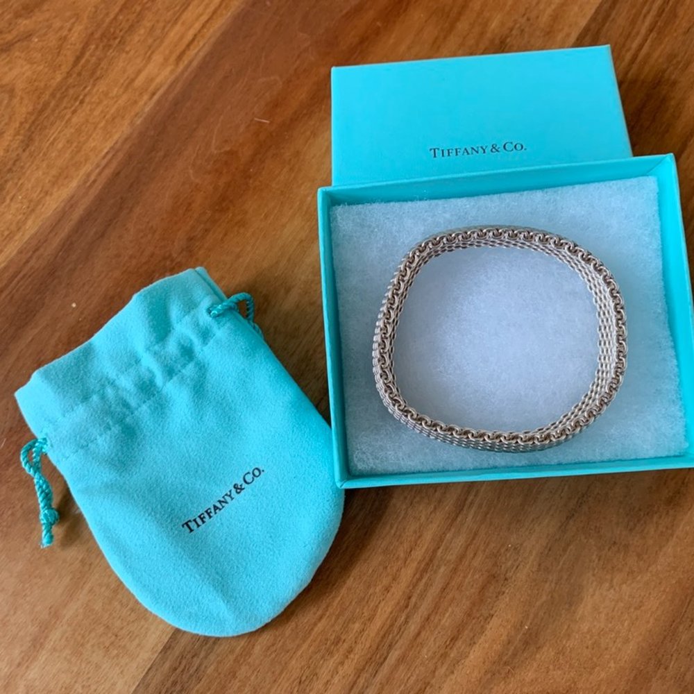 Tiffany Sterling Silver Somerset Mesh Bracelet